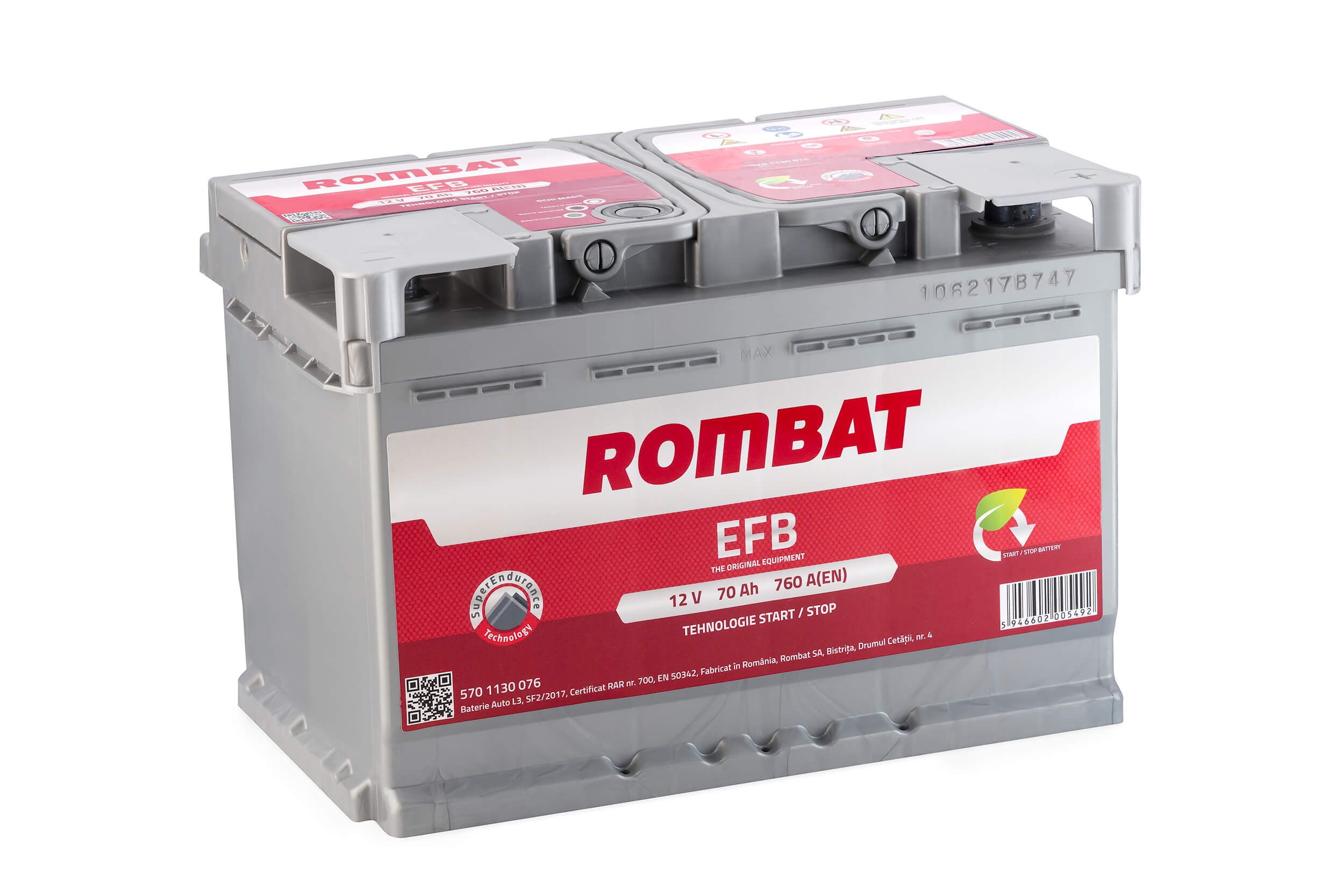 żtartovacia batéria ROMBAT S.A.